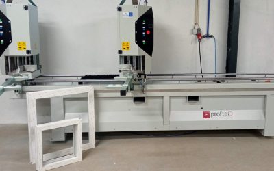 Instalação de máquinas individuais para trabalhar PVC