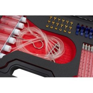 TESTE INJETORES COMMON RAIL COM 24 ADAPTADORES