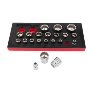 MÓDULO CHAVES CAIXA 1/2' BIHEX. 21PCS