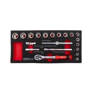 MÓDULO 20PCS CHAVES CAIXA 3/8' 8-24mm